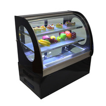 US Stock 220V 3-Layer Commercial Curved Refrigerated Pie Cake Showcase C... - £934.57 GBP