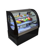 US Stock 220V 3-Layer Commercial Curved Refrigerated Pie Cake Showcase C... - $1,607.22 CAD