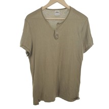 ZARA Shirt Casual Button Henley Short-sleeve Top T-shirt Minimalist Ligh... - £16.25 GBP
