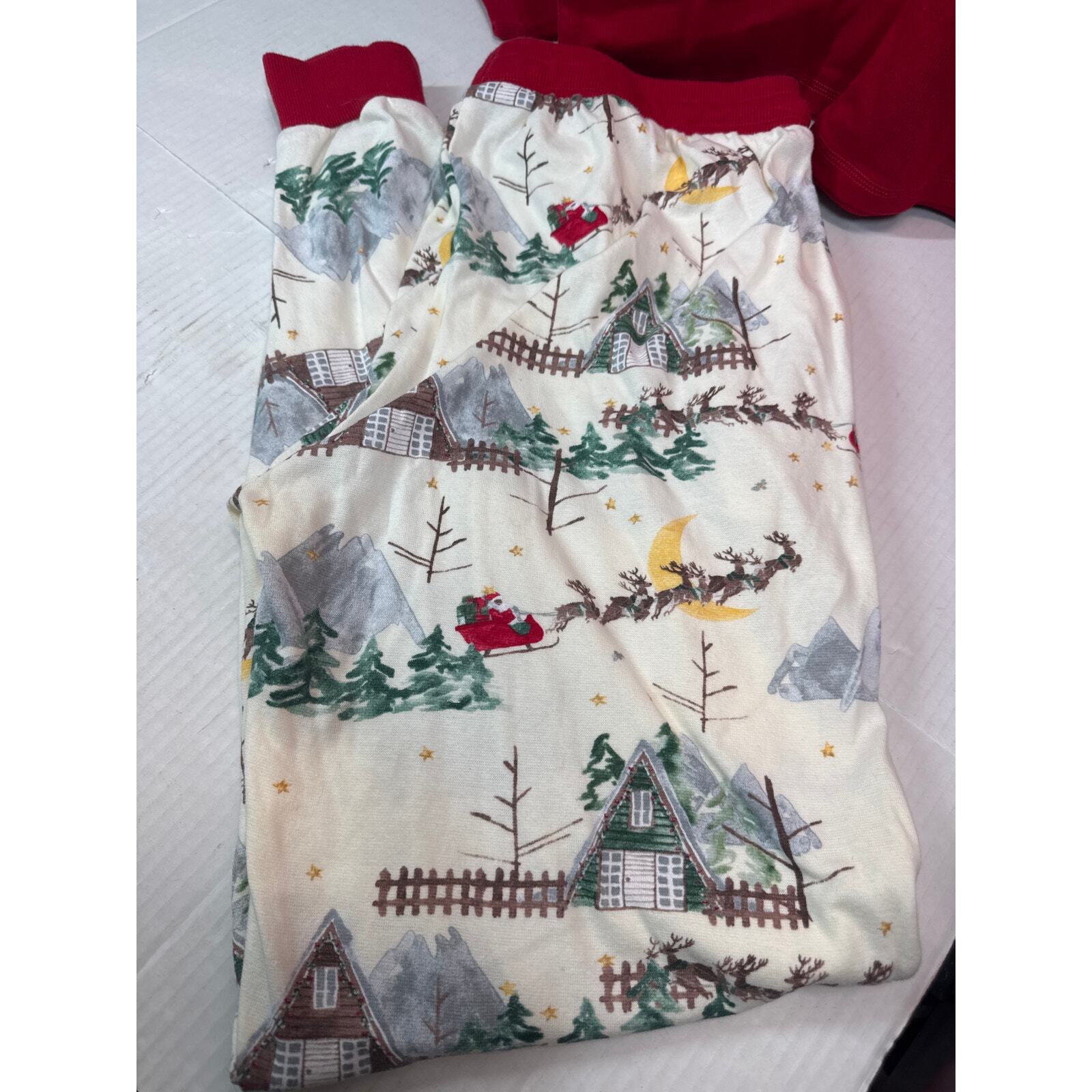 Burt's Bees Baby Adult Matching Holiday Organic Cotton Pajamas Size Medium Large Item image 3