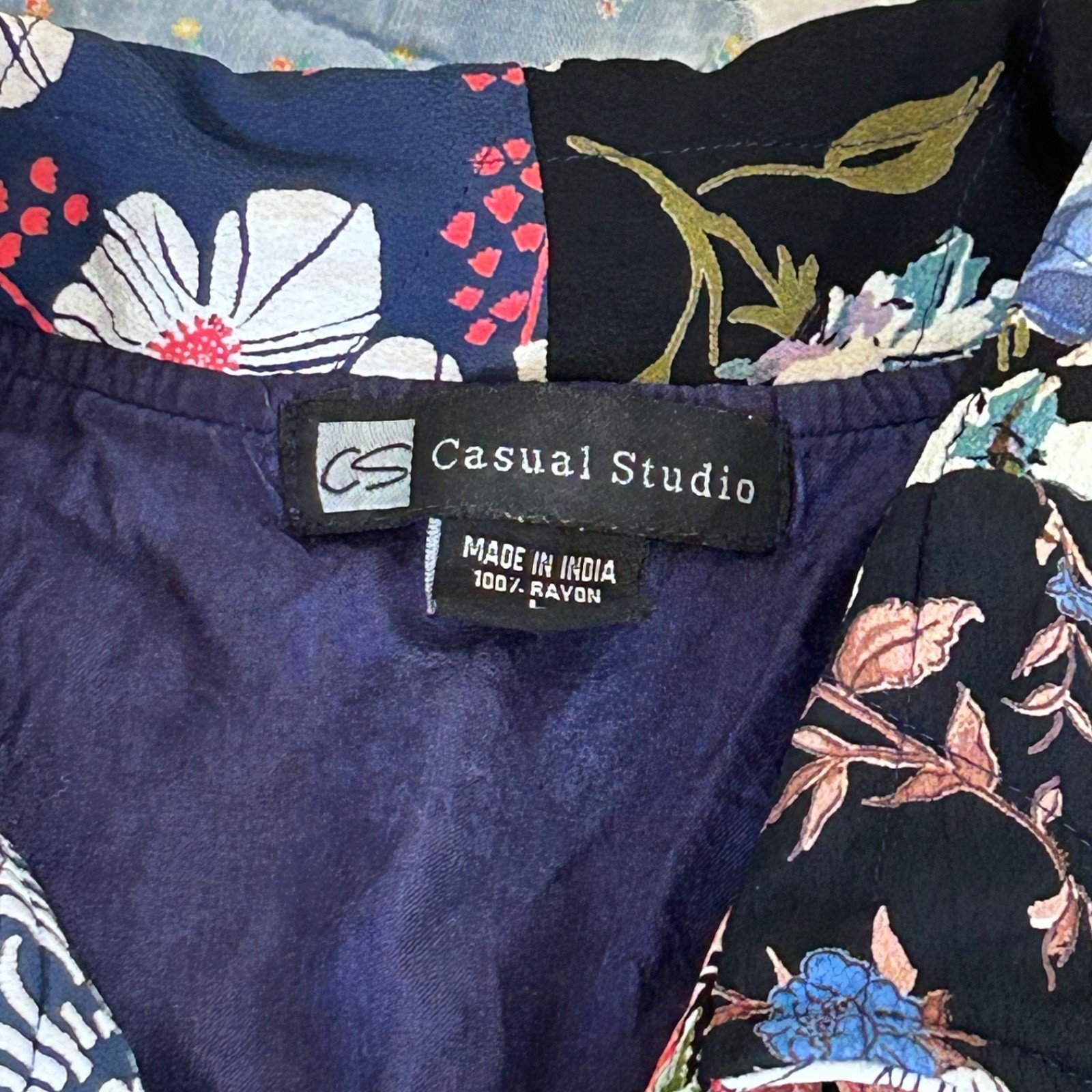 Floral Tapestry Patchwork Jacket Lined Quilted Boxy Fit Cottagecore Medium Item image 3