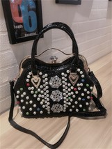 High-grade rhinestone handbag new personality fashion handbags ladies handbag sh - £79.72 GBP