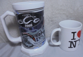 Lot of 2 Orange County Choppers 2005 and I Love New York Large and Standard Mugs - £7.69 GBP