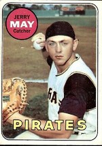 1969 Topps Jerry May Pittsburgh Pirates Baseball Card #263, Collect or Christmas - £3.87 GBP