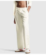 VICTORIA&#39;S SECRET Pink LOGO EVERYDAY fleece wide leg sweatpants White PA... - €29,70 EUR
