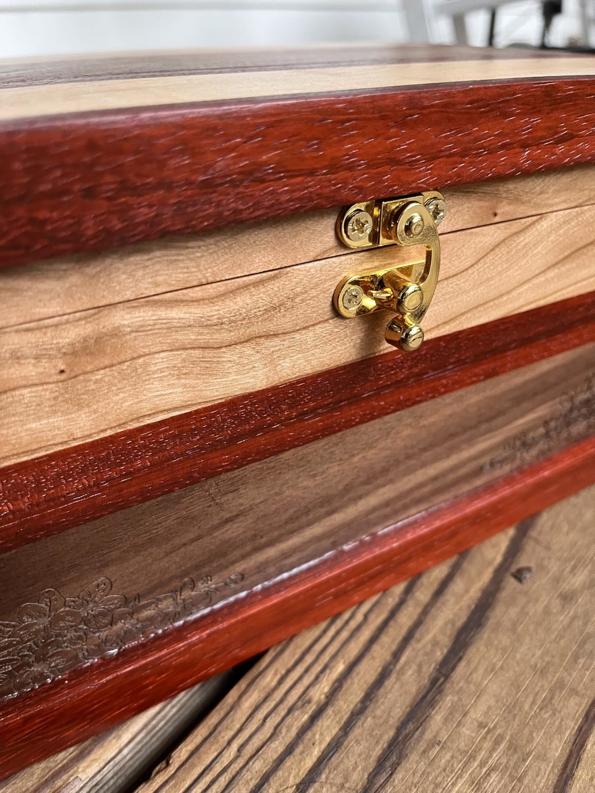 Handcrafted Wooden Keepsake Box Anniversary Birthday Graduation Christmas Gift J Item image 10