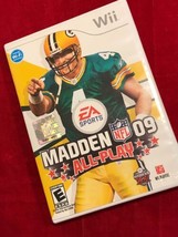 Madden NFL 09 All-Play - Nintendo Wii Video Game Football Brett Favre Cover - $4.95
