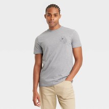 Goodfellow &amp; Co. Men&#39;s Short Sleeve Graphic Tropical Tee LARGE Gray New - $14.99