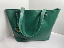 Ralph Lauren Newbury Saffiano Tote Bag - Large - Green - 16”x11”x5” See ... - $27.57