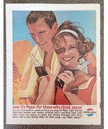 PEPSI Cola ~ Vintage ~ 1963 ~ Classic ~ Life Magazine Advertising ~ 10.5... - £17.88 GBP