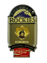 Colorado Rockies Pittsburgh Pirates 1993 Inaugural Season Coca-Cola Coors Pin - £4.65 GBP