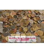 6 Pound 9.5 oz Unsearched Foreign Mixed World Coins Assorted NO CANADIAN... - £156.48 GBP