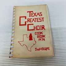 Texas Greatest Choir Cookbook 1974 3rd Volume Paperback Book Texas Girls Choir - £22.27 GBP