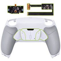 eXtremeRate White Rubberized Grip Programable RISE4 Remap Kit for PS5 Controller - £64.88 GBP