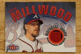 2001 Fleer Genuine Material Issue Atlanta Braves Baseball Card KM Kevin Millwood - £13.93 GBP