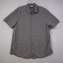 Eddie Bauer Classic Fit Shirt Adult XL Plaid Short Sleeve Button Up Casual Men - £23.72 GBP
