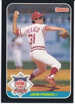 JUMBO 1987 Donruss Action All-Stars Large Baseball Card John Franco #22 - £1.52 GBP