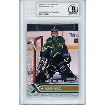 Marty Turco Dallas Stars Auto 2000-01 Topps Card Signed On-Card Beckett ... - £78.81 GBP