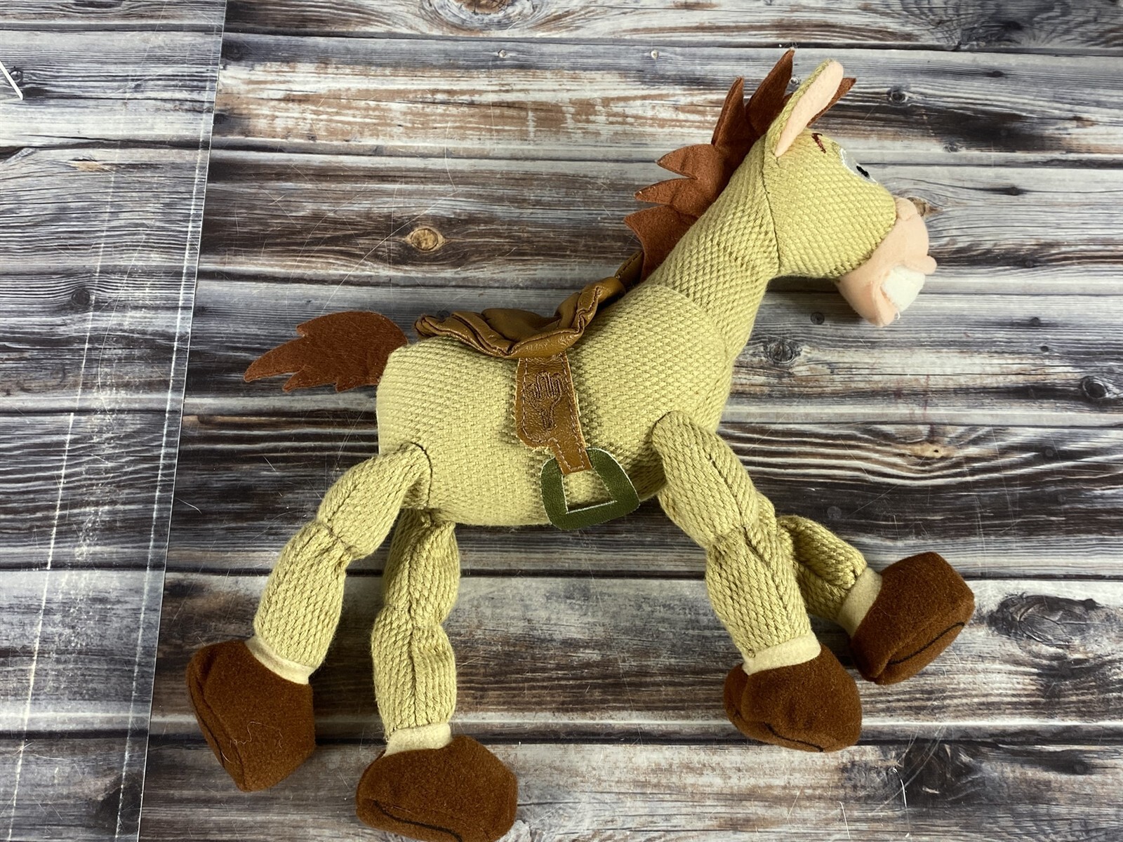 Disney Store Plush Beanie Bean Bag - Bullseye - Woody&#39;s Horse from Toy S... - $9.99