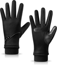 Winter Gloves  Women  with Touchscreen Fingers Black Size Large NEW - £14.18 GBP