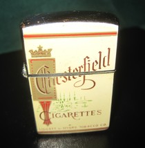 Vintage Continental CHESTERFIELD CIGARETTES Flip Top Style Lighter Made ... - £28.77 GBP