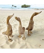 Wooden Ducks With Rubber Boots Bamboo Wooden Duck Garden Decoration - $804.56 MXN+