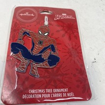 Spiderman Ornament Hallmark Flat Metal Christmas Tree Ornament NEW 2019 - £10.16 GBP