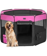 Dog Playpen, 45.5 Dia Pop Up Foldable Large Dog Kennel Indoor Outdoor Tr... - $68.99