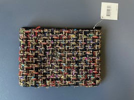Nordstrom Multicolor Metallic Textured Zip Wristlet Cosmetic Bag Pouch- ... - $58.41 MXN
