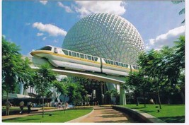 Florida Postcard Disneyworld Epcott Center Future World Monorail Spaceship Earth - £2.33 GBP