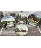 Set of 4 Sakura Northwoods Stoneware Salad Dessert Plates David Carter C... - $37.61 CAD