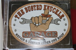12.5&quot; X 16&quot; Tin Sign (New) Busted Knuckle Garage (980) - £5.73 GBP