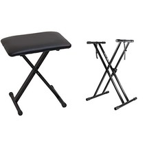 Casio ARBENCH X-Style Adjustable Padded Folding Keyboard Bench (Black) - £40.70 GBP