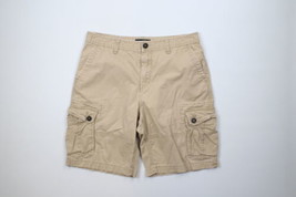 Vintage Aeropostale Mens 34 Distressed Faded Stretch Cargo Shorts Beige ... - £34.99 GBP