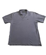 IZOD Golf Polo Shirt Blue Mens Size Large Short Sleeve Casual Button 100... - $8.90