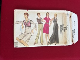 Vtg vogue Pattern 8344 Wardrobe 1970s Very Easy Sz10 - $9.89
