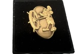Disney Cast Member 1 Year Service Anniversary Pin Steamboat Willie Mickey Mouse - £29.54 GBP