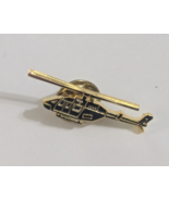 Vintage Helicopter Gold Tone Tie Tac Lapel Hat Pin - $252.13 MXN