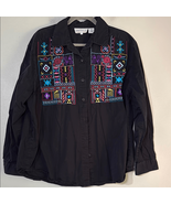 Westbound Black Cotton Shirt - $294.95 MXN