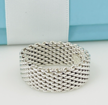 Size 11 Tiffany &amp; Co Somerset Mesh Weave Ring Mens Unisex - $495.00