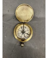 Antique Waltham WWII U.S. Military Issue Brass Vintage Pocket Compass US... - $2,419.35 MXN