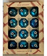 2 1/4” Vintage Coby American Made Mercury Glass w/ Ornaments Christmas 1... - $24.75