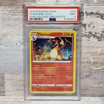 Pokemon Vivid Voltage Charizard Cracked Ice Holo 25/185 PSA 9 Mint Graded TCG - £35.61 GBP