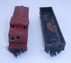 Lot Of 2 Lionel Train Cars - 6457 Caboose &amp; 347000 - Both Rough - £7.85 GBP