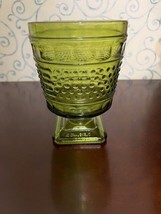 Napco Green Hobnail glass planter, vase, pedestal dish - £14.91 GBP