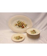 Sur La Table Italy Harvest Basket Platter & Salad Plates  Set of 9 - $58.79