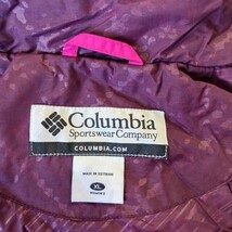 Columbia WL4024 Omni-Shield Women's Pink Full Zip Snap Hoodie Jacket Size XL image 3