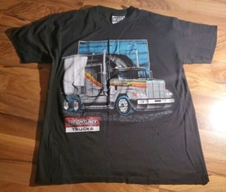 Vintage Speed Limit 70 Freightliner Trucks Single Stitch T-Shirt Size La... - £23.35 GBP