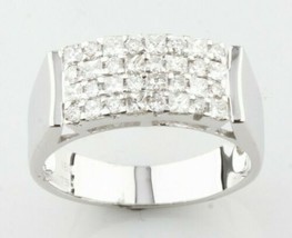 Authenticity Guarantee 
18k White Gold Diamond Plaque Ring TDW = 0.76 ct Size... - £822.62 GBP