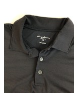 Tommy Armour Mens Golf Polo ShirtM Dark Gray Black Pin Striped Dri-Logic... - £8.78 GBP